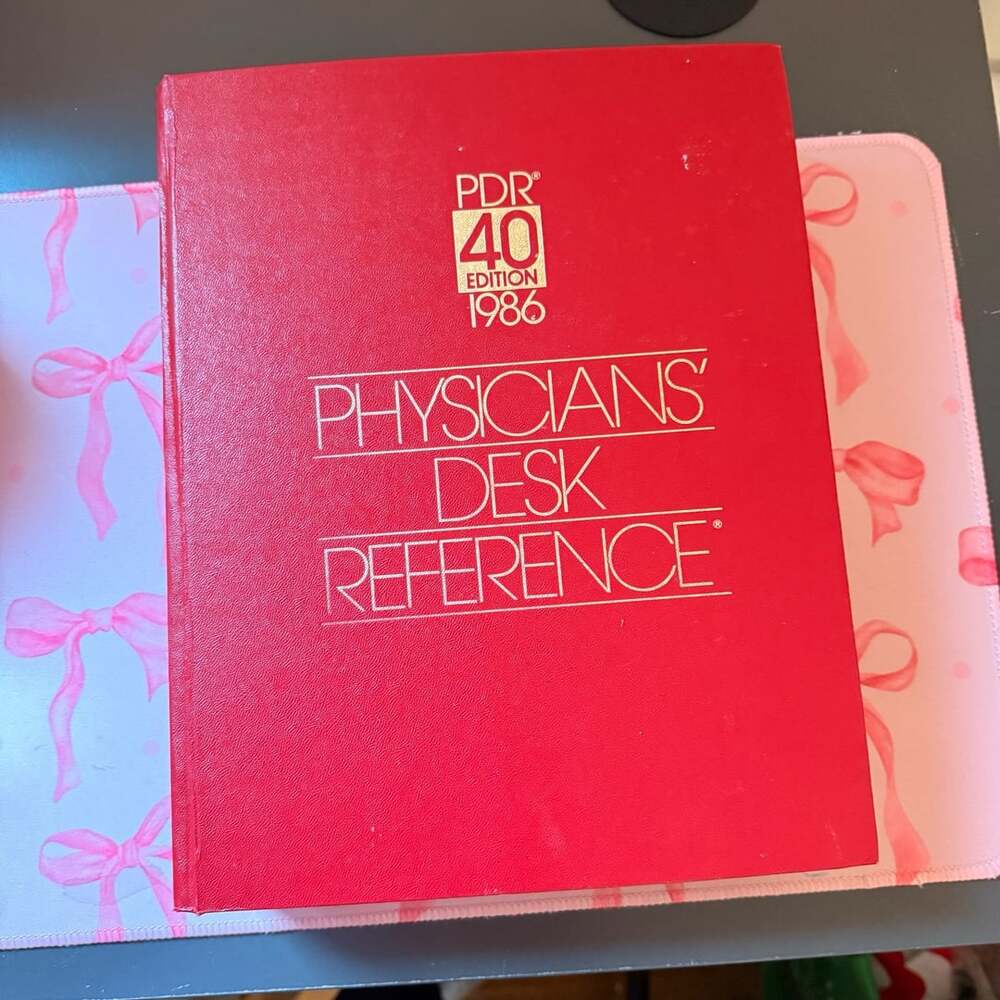 PDR Physicians Desk Reference 40th Edition 1986 Hardcover